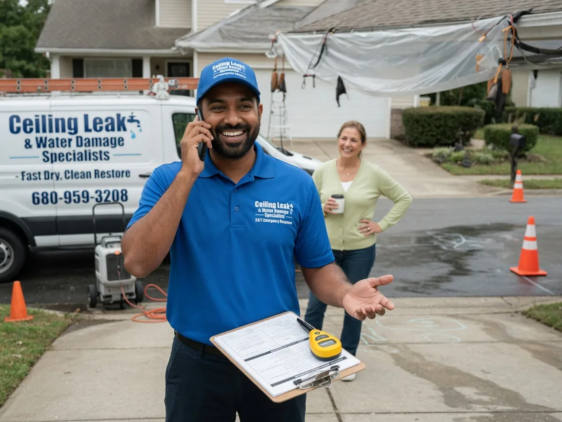 Ceiling Leak Cleanup Point Pleasant, PA FAQs